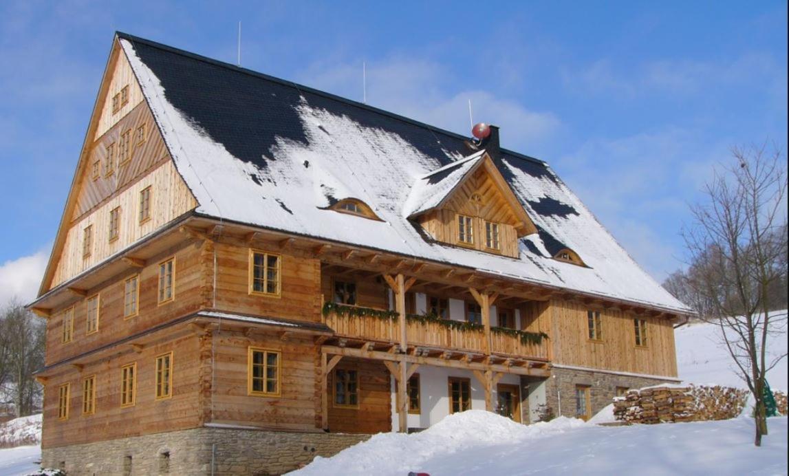 Samota U Hadince Hotel Bartosovice v Orlickych Horach Kültér fotó